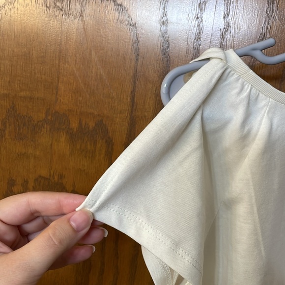 CARTERS NWT Girls Size 7 Split Sleeve T-shirt world globe cream yellow pink 🌎 - Picture 8 of 9